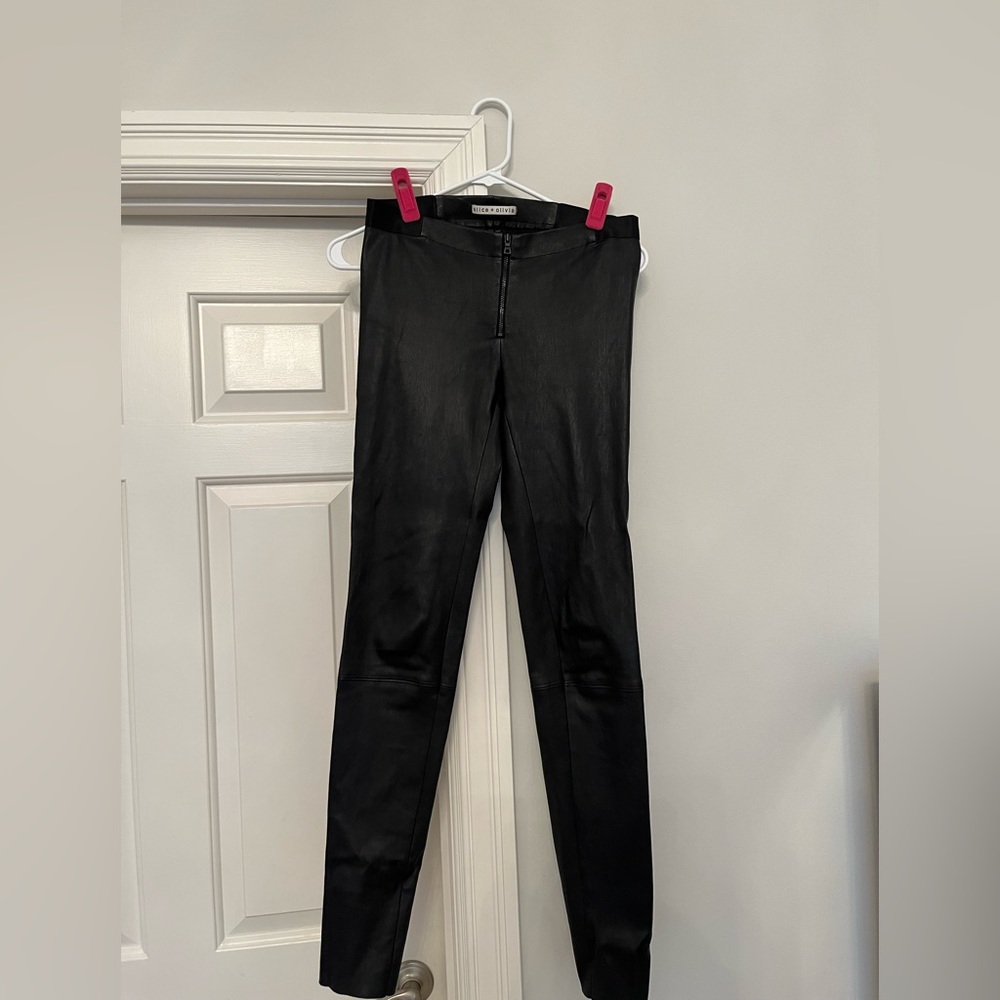 Alice Olivia Leather Leggings